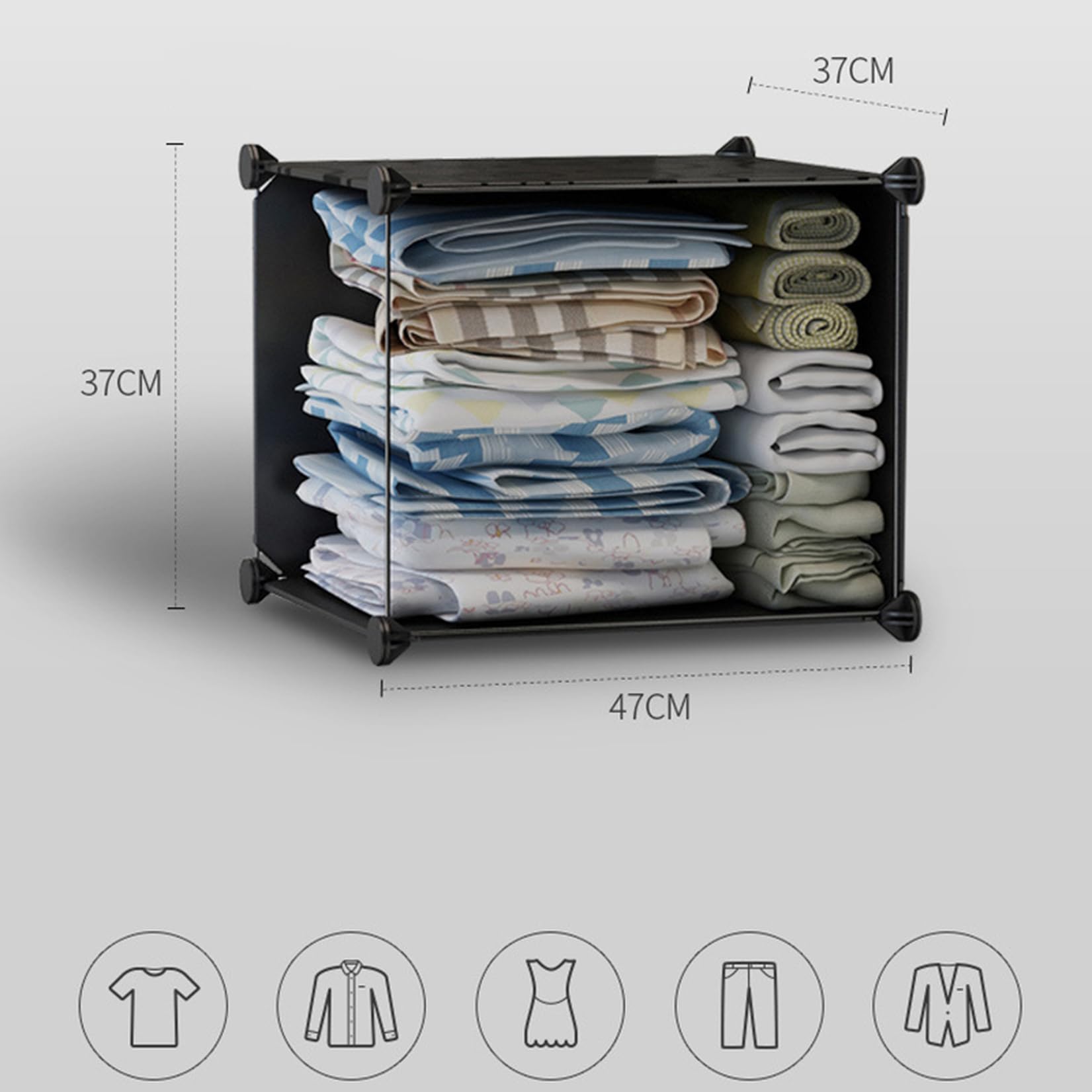 Amazon｜洋服収納ラック 20扉 DIY クローゼット 組み立て式 ワード